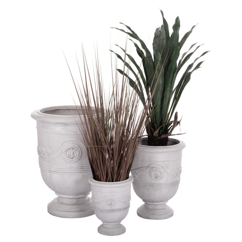 ΣΕΤ 3ΤΜΧ ΓΛΑΣΤΡΕΣ ΜΕ ΑΝΑΓΛΥΦΟ GARDENER HM4729 FIBERCLAY-ΣΕ ΥΠΟΛΕΥΚΟ Φ58x72.5Υεκ ΣΕΤ 3ΤΜΧ ΓΛΑΣΤΡΕΣ ΜΕ ΑΝΑΓΛΥΦΟ GARDENER HM4729 FIBERCLAY-ΣΕ ΥΠΟΛΕΥΚΟ Φ58x72.5Υεκ