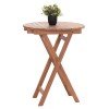 ΤΡΑΠΕΖΙ ΣΚΗΝΟΘΕΤΗ ΣΤΡΟΓΓΥΛΟ HEIDEL HM18120 ΞΥΛΟ TEAK--ΦΥΣΙΚΟ Φ60x75Υεκ.