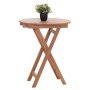 ΤΡΑΠΕΖΙ ΣΚΗΝΟΘΕΤΗ ΣΤΡΟΓΓΥΛΟ HEIDEL HM18120 ΞΥΛΟ TEAK--ΦΥΣΙΚΟ Φ60x75Υεκ.