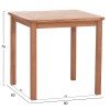ΤΡΑΠΕΖΙ ΤΕΤΡΑΓΩΝΟ PRESSCOT HM18122 ΞΥΛΟ TEAK--ΦΥΣΙΚΟ 80x80x76Υεκ.