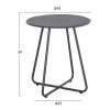 ΣΕΤ LOUNGE 3TMX ΕΞ.ΧΩΡΟΥ OREGO HM21107.01 ΑΛΟΥΜΙΝΙΟ & ΜΕΤΑΛΛΟ ΣΕ ΣΚΟΥΡΟ ΓΚΡΙ
