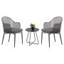 ΣΕΤ LOUNGE 3TMX ΕΞ.ΧΩΡΟΥ OREGO HM21107.01 ΑΛΟΥΜΙΝΙΟ & ΜΕΤΑΛΛΟ ΣΕ ΣΚΟΥΡΟ ΓΚΡΙ