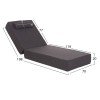ΜΑΞΙΛΑΡΙ ΞΑΠΛΩΣΤΡΑΣ KIHEI HM21094.03 OLEFIN ΣΚΟΥΡΟ ΓΚΡΙ ΜΕ FOAM 198x70x20Υεκ