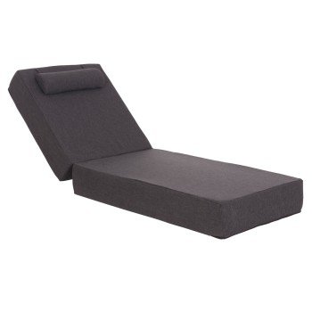 ΜΑΞΙΛΑΡΙ ΞΑΠΛΩΣΤΡΑΣ KIHEI HM21094.03 OLEFIN ΣΚΟΥΡΟ ΓΚΡΙ ΜΕ FOAM 198x70x20Υεκ