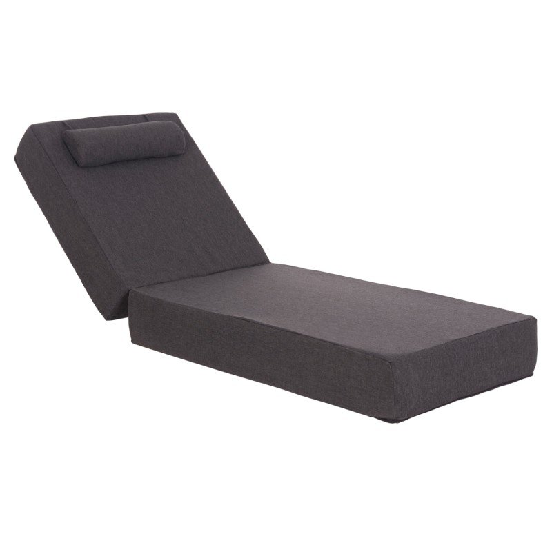 ΜΑΞΙΛΑΡΙ ΞΑΠΛΩΣΤΡΑΣ KIHEI HM21094.03 OLEFIN ΣΚΟΥΡΟ ΓΚΡΙ ΜΕ FOAM 198x70x20Υεκ
