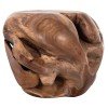 ΒΟΗΘΗΤΙΚΟ ΤΡΑΠΕΖΙ LOGGY HM18295 ΞΥΛΟ TEAK--ΦΥΣΙΚΟ 50x50x50Υεκ.