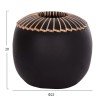 ΕΠΙΤΡΑΠΕΖΙΟ ΔΙΑΚΟΣΜΗΤΙΚΟ ΒΑΖΟ LENNOX HM4675.01L TΕΡΑΚΟΤΑ ΣΕ ΜΑΥΡΟ--Φ22x20Υεκ.