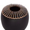 ΕΠΙΤΡΑΠΕΖΙΟ ΔΙΑΚΟΣΜΗΤΙΚΟ ΒΑΖΟ LENNOX HM4675.01L TΕΡΑΚΟΤΑ ΣΕ ΜΑΥΡΟ--Φ22x20Υεκ.