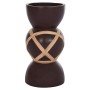 ΔΙΑΚΟΣΜΗΤΙΚΟ ΒΑΖΟ ΔΑΠΕΔΟΥ MAYNARD HM4672.07L TERRACOTTA ΣΟΚΟΛΑΤΙ-RATTAN Φ32x62.5Υεκ