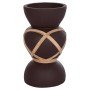 ΔΙΑΚΟΣΜΗΤΙΚΟ ΒΑΖΟ ΔΑΠΕΔΟΥ MAYNARD HM4672.07S TERRACOTTA ΣΟΚΟΛΑΤΙ-RATTAN Φ27.5x50Υεκ