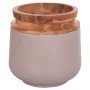 ΔΙΑΚΟΣΜΗΤΙΚΟ ΒΑΖΟ ΔΑΠΕΔΟΥ LINTER HM4662.05L FIBER CEMENT ΓΚΡΙ ΜΑΤ--ΞΥΛΟ ΤΕΑΚ Φ41x47Υεκ