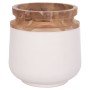 ΔΙΑΚΟΣΜΗΤΙΚΟ ΒΑΖΟ ΔΑΠΕΔΟΥ LINTER HM4662.02L FIBER CEMENT ΛΕΥΚΟ--ΞΥΛΟ ΤΕΑΚ Φ41x47Υεκ.