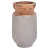 ΔΙΑΚΟΣΜΗΤΙΚΟ ΒΑΖΟ ΔΑΠΕΔΟΥ LINTER HM4662.03S FIBER CEMENT ΓΚΡΙ--ΞΥΛΟ ΤΕΑΚ Φ34x60Υεκ.