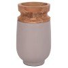 ΔΙΑΚΟΣΜΗΤΙΚΟ ΒΑΖΟ ΔΑΠΕΔΟΥ LINTER HM4662.05S FIBER CEMENT ΓΚΡΙ ΜΑΤ--ΞΥΛΟ ΤΕΑΚ Φ34x60Υεκ