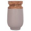 ΔΙΑΚΟΣΜΗΤΙΚΟ ΒΑΖΟ ΔΑΠΕΔΟΥ LINTER HM4662.05S FIBER CEMENT ΓΚΡΙ ΜΑΤ--ΞΥΛΟ ΤΕΑΚ Φ34x60Υεκ