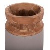ΔΙΑΚΟΣΜΗΤΙΚΟ ΒΑΖΟ ΔΑΠΕΔΟΥ LINTER HM4662.05S FIBER CEMENT ΓΚΡΙ ΜΑΤ--ΞΥΛΟ ΤΕΑΚ Φ34x60Υεκ