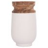 ΔΙΑΚΟΣΜΗΤΙΚΟ ΒΑΖΟ ΔΑΠΕΔΟΥ LINTER HM4662.02S FIBER CEMENT ΛΕΥΚΟ--ΞΥΛΟ ΤΕΑΚ Φ34x60Υεκ.