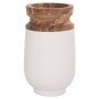 ΔΙΑΚΟΣΜΗΤΙΚΟ ΒΑΖΟ ΔΑΠΕΔΟΥ LINTER HM4662.02S FIBER CEMENT ΛΕΥΚΟ--ΞΥΛΟ ΤΕΑΚ Φ34x60Υεκ.