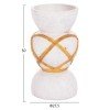 ΔΙΑΚΟΣΜΗΤΙΚΟ ΒΑΖΟ ΔΑΠΕΔΟΥ MAYNARD HM4672.02S TERRACOTTA ΛΕΥΚΟ--RATTAN Φ27.5x50Υεκ