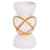 ΔΙΑΚΟΣΜΗΤΙΚΟ ΒΑΖΟ ΔΑΠΕΔΟΥ MAYNARD HM4672.02S TERRACOTTA ΛΕΥΚΟ--RATTAN Φ27.5x50Υεκ