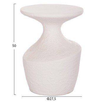 ΤΡΑΠΕΖΙ ΒΟΗΘΗΤΙΚΟ REBON HM18156.02S FIBER CEMENT ΣΕ ΛΕΥΚΟ--Φ27.5x50Υεκ.