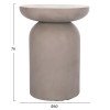ΒΟΗΘΗΤΙΚΟ ΤΡΑΠΕΖΙ ANNA HM18160.03 FIBER CEMENT ΣΕ ΓΚΡΙ--Φ60x76Υεκ.