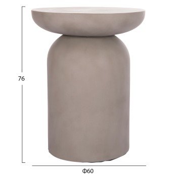 ΒΟΗΘΗΤΙΚΟ ΤΡΑΠΕΖΙ ANNA HM18160.03 FIBER CEMENT ΣΕ ΓΚΡΙ--Φ60x76Υεκ.