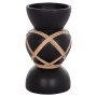 ΔΙΑΚΟΣΜΗΤΙΚΟ ΒΑΖΟ ΔΑΠΕΔΟΥ MAYNARD HM4672.01S TERRACOTTA ΜΑΥΡΟ-RATTAN Φ27.5x50Υ