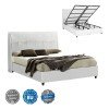ΚΡEΒΑΤΙ ΜΕ ΑΠΟΘΗΚΕΥΤΙΚΟ ΧΩΡΟ DREAMLET HM716.03 ΛΕΥΚΟ TEDDY ΥΦΑΣΜΑ- ΓΙΑ ΣΤΡΩΜΑ 160x200εκ.