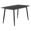 ΤΡΑΠΕΖΙ RAVEN HM18149.02 ΚΕΡΑΜΙΚΟ TOP ΜΕ ΟΨΗ ΜΑΥΡΟ ΜΑΡΜΑΡΟ 140x80x74Υεκ.