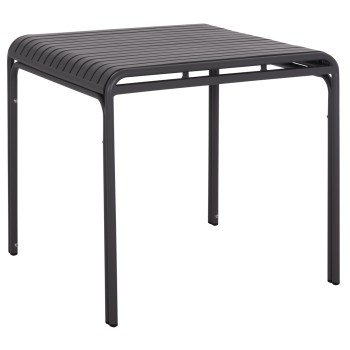 ΤΡΑΠΕΖΙ ΤΕΤΡΑΓΩΝΟ ΑΛΟΥΜΙΝΙΟΥ RACHEL HM6338.01 ΓΚΡΙ 80x80x76Υεκ.