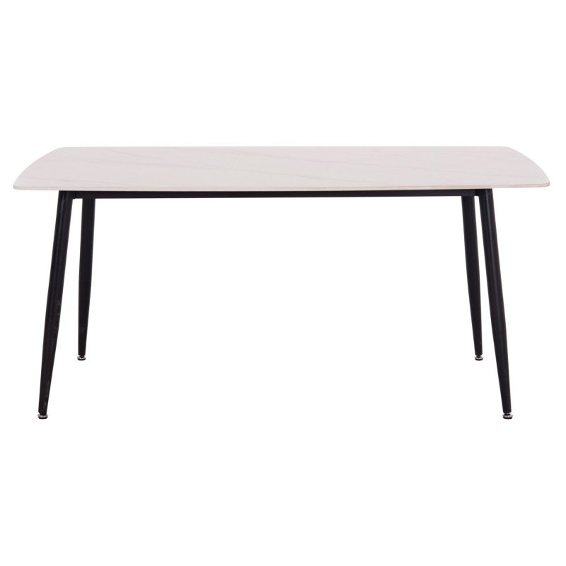 ΤΡΑΠΕΖΙ RAVEN HM18150.01 ΚΕΡΑΜΙΚΟ TOP ΜΕ ΟΨΗ ΛΕΥΚΟ ΜΑΡΜΑΡΟ 160x80x74Υεκ.