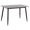 ΤΡΑΠΕΖΙ RAVEN HM9854.13 ΚΕΡΑΜΙΚΟ TOP ΓΚΡΙ ΜΑΡΜΑΡΟ-ΜΑΥΡΟ ΜΕΤΑΛΛΟ 120x70x73Υεκ.