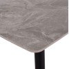 ΤΡΑΠΕΖΙ RAVEN HM9854.13 ΚΕΡΑΜΙΚΟ TOP ΓΚΡΙ ΜΑΡΜΑΡΟ-ΜΑΥΡΟ ΜΕΤΑΛΛΟ 120x70x73Υεκ.