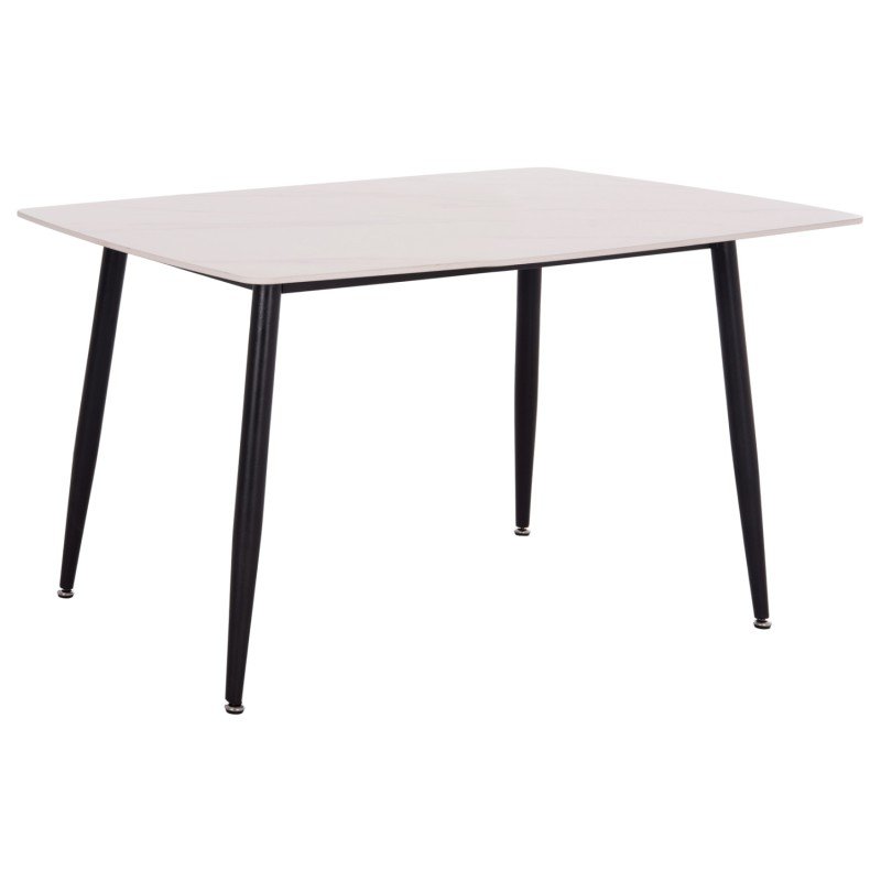 ΤΡΑΠΕΖΙ RAVEN HM18149.01 ΚΕΡΑΜΙΚΟ TOP ΜΕ ΟΨΗ ΛΕΥΚΟ ΜΑΡΜΑΡΟ 140x80x74Υεκ.