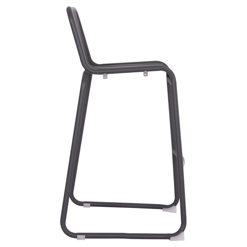 ΣΚΑΜΠΟ ΜΠΑΡ ΑΛΟΥΜΙΝΙΟΥ RACHEL HM6341.01 ΓΚΡΙ 47x56,5x98,5Υεκ.