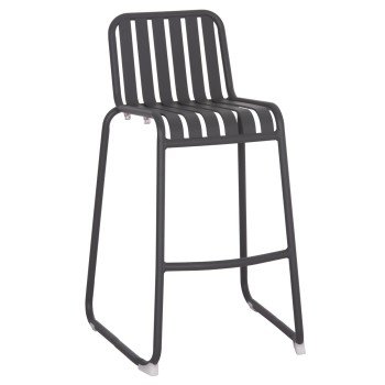 ΣΚΑΜΠΟ ΜΠΑΡ ΑΛΟΥΜΙΝΙΟΥ RACHEL HM6341.01 ΓΚΡΙ 47x56,5x98,5Υεκ.