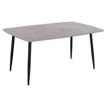 ΤΡΑΠΕΖΙ RAVEN HM18150.13 ΚΕΡΑΜΙΚΟ TOP ΜΕ ΟΨΗ ΓΚΡΙ ΜΑΡΜΑΡΟ 160x80x74Υεκ.