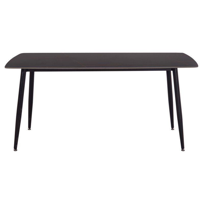 ΤΡΑΠΕΖΙ RAVEN HM18150.02 ΚΕΡΑΜΙΚΟ TOP ΜΕ ΟΨΗ ΜΑΥΡΟ ΜΑΡΜΑΡΟ 160x80x74Υεκ.