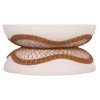 ΤΡΑΠΕΖΙ ΣΑΛΟΝΙΟΥ ANNA HM18157.02 FIBER CEMENT ΛΕΥΚΟ-ΦΥΣΙΚΟ RATTAN--Φ92x44.5Υεκ