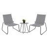 ΣΕΤ LOUNGE 3TMX ΕΞ.ΧΩΡΟΥ PONY HM21193 ΜΕΤΑΛΛΟ ΣΕ ΓΚΡΙ--ΣΥΝΘ.RATTAN ΣΕ ΛΕΥΚΟ-ΜΑΥΡΟ