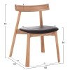 KΑΡΕΚΛΑ ΤΡΑΠΕΖΑΡΙΑΣ SEKAN HM18245.04 RUBBERWOOD-ΜΑΥΡΟ PU 60x54x72Υεκ