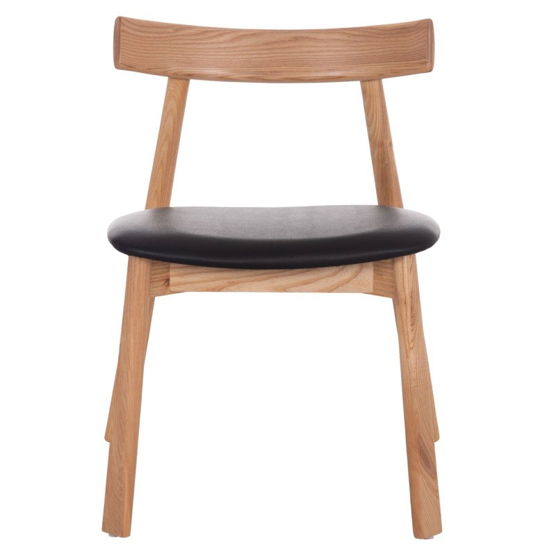 KΑΡΕΚΛΑ ΤΡΑΠΕΖΑΡΙΑΣ SEKAN HM18245.04 RUBBERWOOD-ΜΑΥΡΟ PU 60x54x72Υεκ