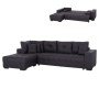 ΓΩΝΙΑΚΟΣ ΚΑΝΑΠΕΣ-ΚΡΕΒΑΤΙ ΜΕ ΑΠΟΘ.ΧΩΡΟ TRENDSTON HM3302.01L ΓΚΡΙ ΥΦΑΣΜΑ 298x177x95Υεκ
