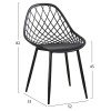 ΣΕΤ ΤΡΑΠΕΖΑΡΙΑΣ 5ΤΜΧ LIO HM21175 MDF TOP & ΠΟΛΥΠΡΟΠΥΛΕΝΙΟ ΣΕ ΜΑΥΡΟ