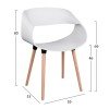 ΣΕΤ ΤΡΑΠΕΖΑΡΙΑΣ 5ΤΜΧ MAGGIE HM21186 MDF TOP & ΠΟΛΥΠΡΟΠΥΛΕΝΙΟ ΣΕ ΛΕΥΚΟ ΧΡΩΜΑ