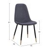 ΣΕΤ ΤΡΑΠΕΖΑΡΙΑΣ 5ΤΜΧ ALIZA HM11196.01 MDF TOP-ΒΕΛΟΥΔΟ ΓΚΡΙ & ΜΕΤΑΛΛΟ ΜΑΥΡΟ