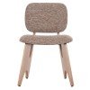 ΚΑΡΕΚΛΑ ΤΡΑΠΕΖΑΡΙΑΣ BELLISI HM18248.01 ΚΑΦΕ ΥΦΑΣΜΑ-PLYWOOD ΧΡΩΜΑ ΔΡΥΟΣ 53x56x78Υεκ.