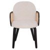 ΠΟΛΥΘΡΟΝΑ ΤΡΑΠΕΖΑΡΙΑΣ BECKER HM18246.02 PLYWOOD ΜΑΥΡΟ--ΕΚΡΟΥ ΥΦΑΣΜΑ 54x62x79Υεκ.
