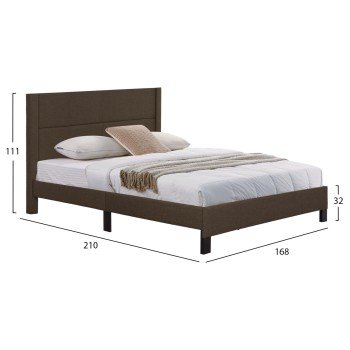 ΚΡΕΒΑΤΙ TRILLOP HM666.13 ΚΑΦΕ ΥΦΑΣΜΑ ΓΙΑ ΣΤΡΩΜΑ 160X200εκ. ΚΡΕΒΑΤΙ TRILLOP HM666.13 ΚΑΦΕ ΥΦΑΣΜΑ ΓΙΑ ΣΤΡΩΜΑ 160X200εκ.